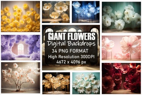 Download Giant Flowers Fine Art Backdrops - Art Collection