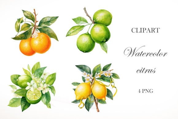 Download Watercolor Citrus Clipart - Art Collection
