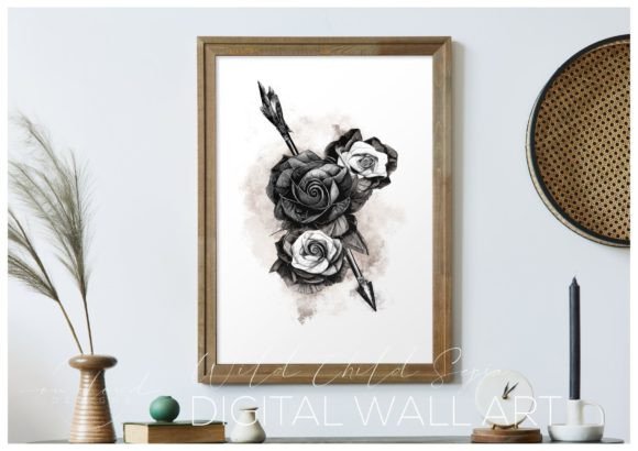 Download Sepia Roses / Boho / Printable Wall Art - Art Collection