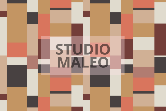 Download Earth Tone Geometric Blocks Pattern - Art Collection