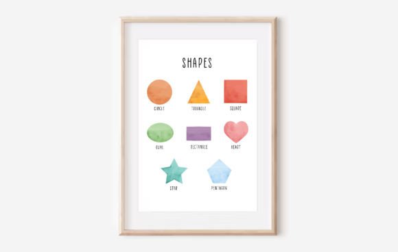 Download Watercolor Shapes Chart, Shapes Set - Art Collection