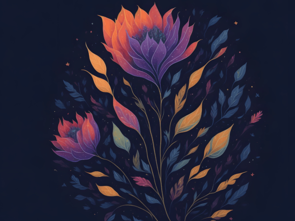 Download Abstract Botanical Art Illustration 9 - Art Collection