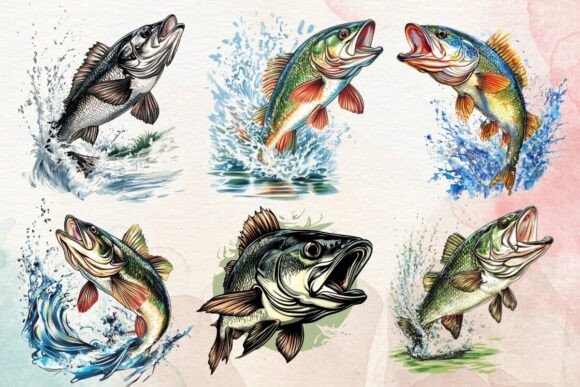 Download Bass Fishing Sublimation Clipart Png - Art Collection
