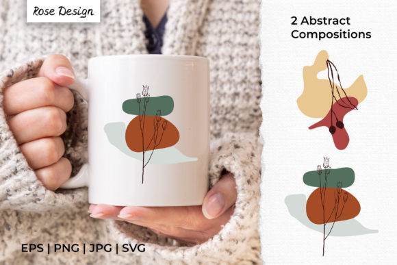 Download Abstract Organic Shapes &amp; Plant Line Art - Art Collection