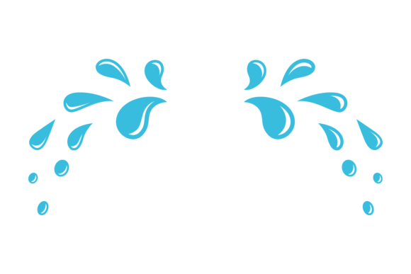 Download Water Drops. Aqua Splash. Falling Cartoo - Art Collection