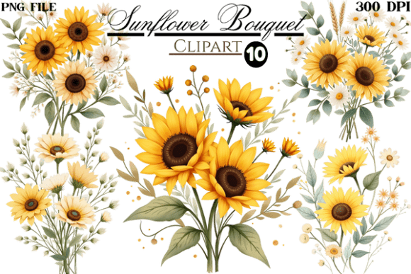 Download Sunflower Bouquet Clipart and Line Art - Art Collection