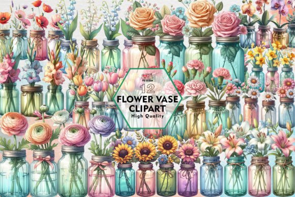 Download Flower Vase Clipart PNG Graphics - Art Collection