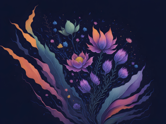 Download Abstract Botanical Art Illustration 5 - Art Collection