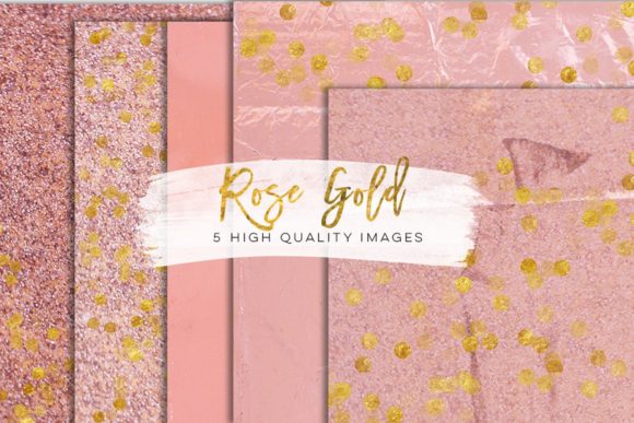 Download Faux Rose Gold Foil Paper Gold Clip Art - Art Collection