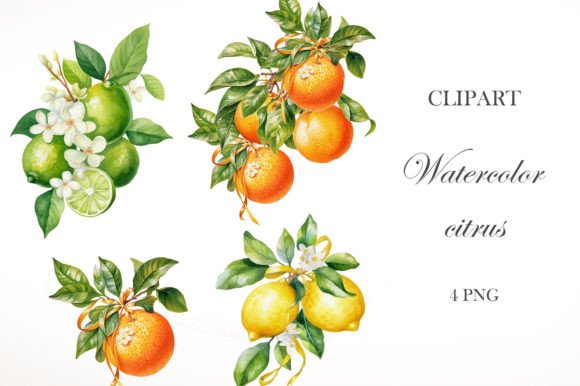 Download Watercolor Citrus Clipart - Art Collection