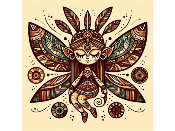 Download Tribal Fairy with Bold, Earthy Colors an - Art Collection