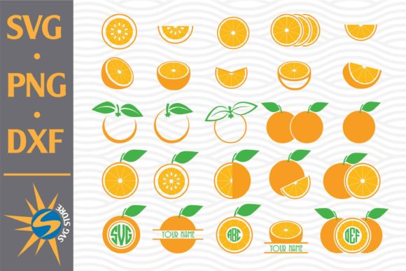 Download Orange Clipart Monogram Bundle - Art Collection