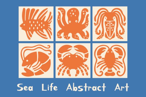 Download Sea Life Abstract Art - Art Collection