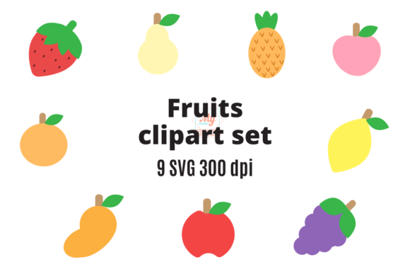 Download Fruits Clipart Svg Set - Art Collection