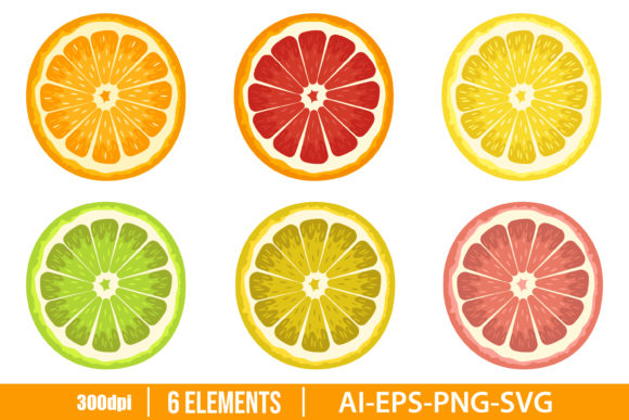 Download Citrus Clipart Vector Design - Art Collection
