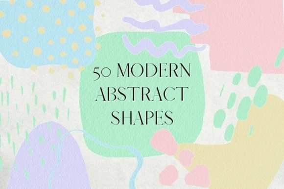 Download 50 Pastel Abstract Shapes Clipart - Art Collection