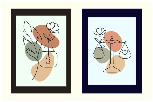 Download Wall Art Set Abstract Line Art - Art Collection