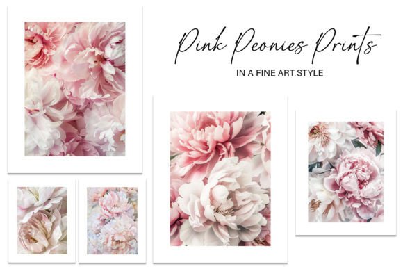 Download Pink Peonies Fine Art Style Wall Prints - Art Collection