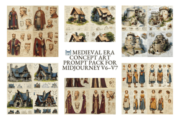 Download Medieval Era Concept Art Prompts for AI - Concept Collection
