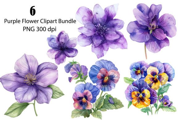 Download Watercolor Abstract Flowers Clipart, PNG - Art Collection