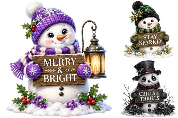 Download Snowman Christmas Sublimation Clipart - Art Collection