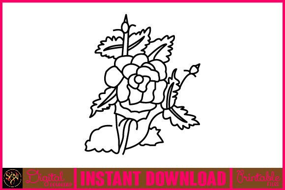 Download Floral Line Art Flower SVG Elements 80 - Element Collection