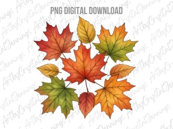 Download Autumn Maple Leaves Clipart PNG - Art Collection
