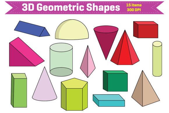 Download 3D Geometric Shapes Clipart - Art Collection