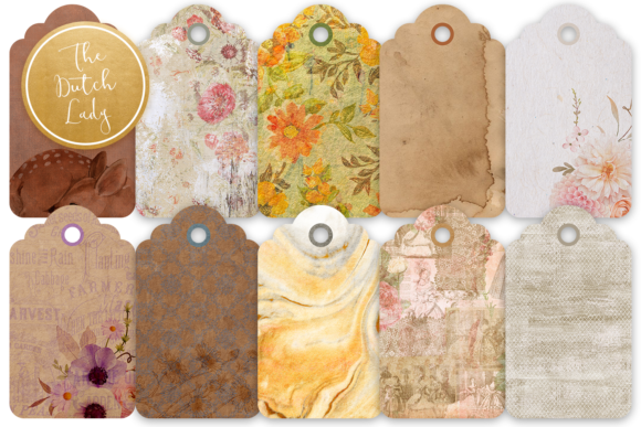 Download Label &amp; Tag Clipart Set Earth Tones - Art Collection