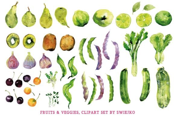 Download Fruits and Veggies Clipart, Food - Art Collection