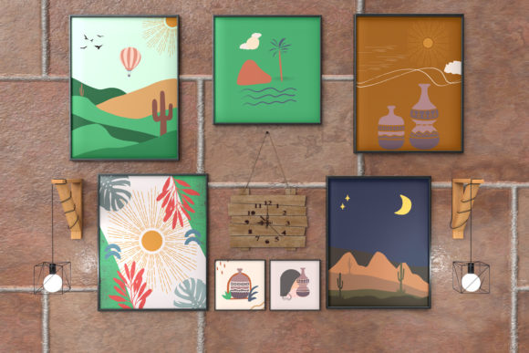 Download Boho Printable Wall Art Bundle - Art Collection