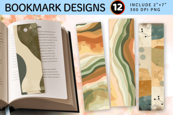 Download Earthy Colors PNG Bookmark Design - Art Collection