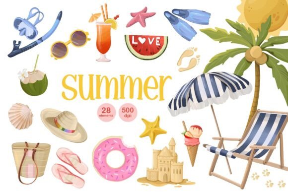 Download Summer Vibe Clipart, Beach Party Graphic - Art Collection